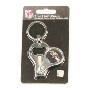  Baltimore Ravens 3 in 1 Key Chain / Bottle Opener / Nail 