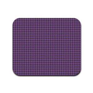  Houndstooth Pattern   Purple and Black Mousepad Mouse Pad 