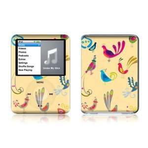 Bird Song Design Protective Decal Skin Sticker for Apple iPod nano 3G 