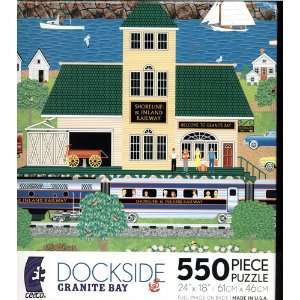  Dockside Granite Bay 550 Piece Puzzle By Mark Frost Toys & Games