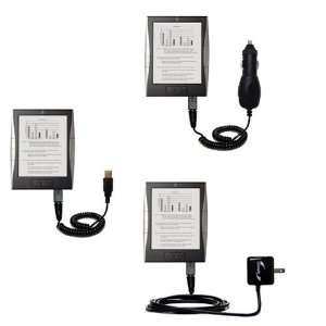 USB cable with Car and Wall Charger Deluxe Kit for the iRex Digital 