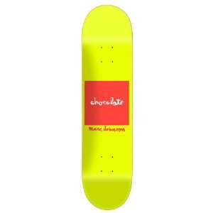 Chocolate Marc Johnson Fluorescent Square Skateboard Deck   8.125 x 