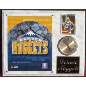  Denver Nuggets 12x15 Clock Plaque