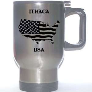  US Flag   Ithaca, New York (NY) Stainless Steel Mug 