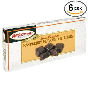 Manischewitz Bars, Raspberry Jell, Passover, 6 Ounce (Pack of 6 