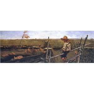  Hand Made Oil Reproduction   Jacek Malczewski   24 x 8 