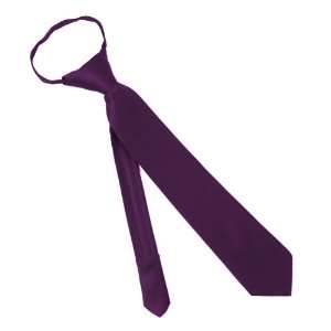   Inch Zipper Tie by Jacob Alexander   Eggplant Purple 