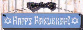 HAPPY HANUKKAH sign Jewish Holiday Decoration  