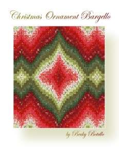 Christmas Ornament Bargello Quilt Top Pattern PDF  