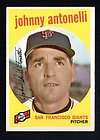 JOHNNY ANTONELLI giants 1959 TOPPS # 377 VERY GOOD EX