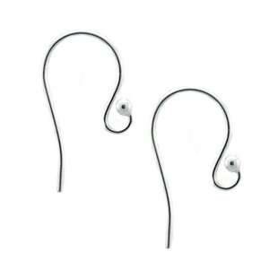 Sterling Silver Earring Hooks with 2mm Ball (5 pair) Arts 