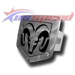 Ram Head Brushed Stainless Hitch Plug Cover Automotive