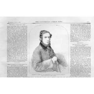  Portrait Antique Print 1859 F Lygon Mp Tewkesbury