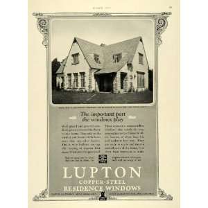 1925 Ad Lupton Copper Steel Residence Windows Zimmerman 