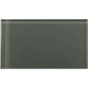  Lucente 3 x 6 Glossy Field Tile in Pewter