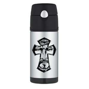    Thermos Travel Water Bottle Jesus Christ in Cross 