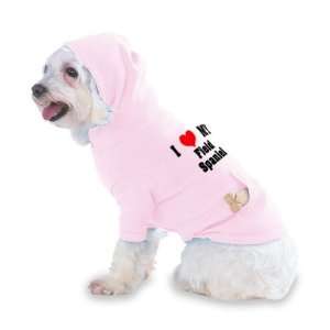Love/Heart Field Spaniel Hooded (Hoody) T Shirt with pocket for your 