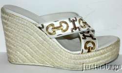 Auth Gucci Horsebit Wedge Sandal 35/36  