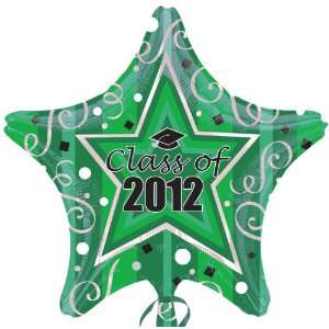 Lets Party By Mayflower Class of 2012 Green Star Graduation   Foil 