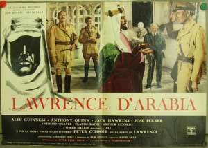 fx93 LAWRENCE OF ARABIA VERY RARE orig POSTER ITALY B  