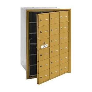   Mailbox   18 A Doors (17 usable)   Gold   Front Loading   USPS Access