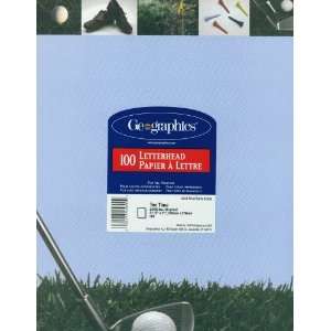  Golf Letterhead Paper 100 Sheets (Tee Time) Office 