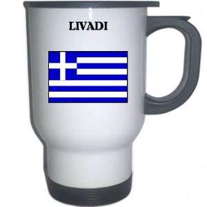  Greece   LIVADI White Stainless Steel Mug Everything 