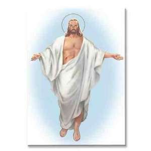 25 Inches Wide X 3 Inches High, Risen Christ Metal Magnet (Set of 6)