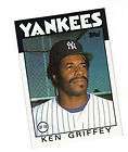 1986 Ken Griffey Sr Topps Card 40 NY Yankees  