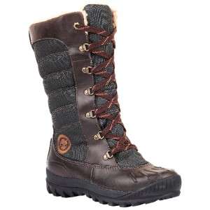  Mount Mt Holly Tall Duck Waterproof Snow Boots Brown Womens  
