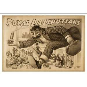 Historic Theater Poster (M), Royal Lilliputians the littlest people 