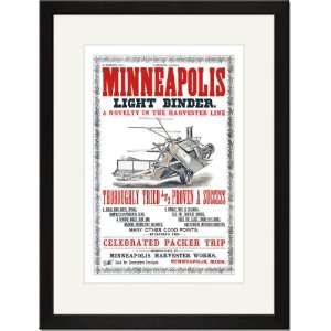   Framed/Matted Print 17x23, Minneapolis Light Binder