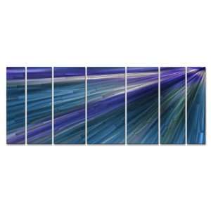  In The Blue Light Modern painting on metal wall decor by artist 