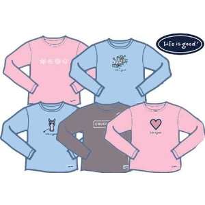 LIFE IS GOOD WRAP SNOWFLAKE L/S TEE   GIRLS  Sports 