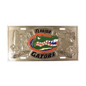  Florida Gators Pewter License Plate Automotive