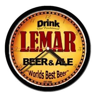  LEMAR beer and ale cerveza wall clock 