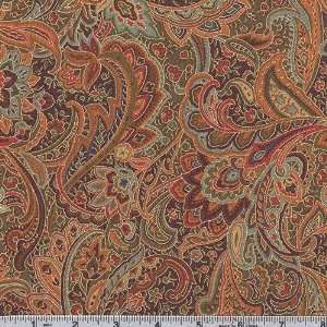   Wide Arabesque Paisley Red Fabric By The Yard Arts, Crafts & Sewing