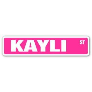  KAYLI Street Sign name kids childrens room door bedroom 