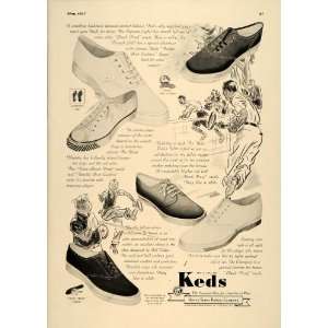   Rubber Keds Sports Shoes Footwear   Original Print Ad