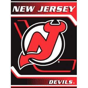  New Jersey Devils 60x80 Banner Super Plush Throw Sports 