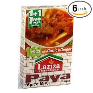 Laziza Paya Masala, 100 Gram Boxes (Pack of 6)  Grocery 