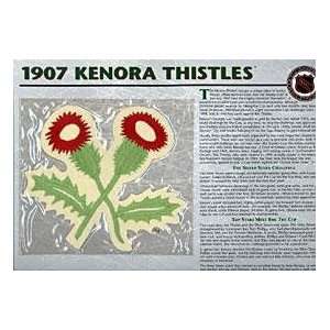  NHL 1907 Kenora Thistles Official Patch on Team History 