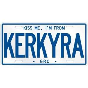  NEW  KISS ME , I AM FROM KERKYRA  GREECE LICENSE PLATE 