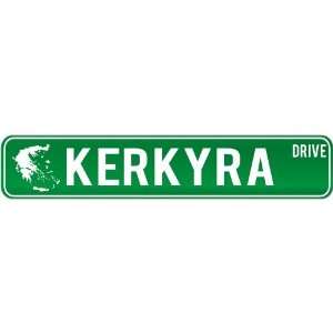  New  Kerkyra Drive   Sign / Signs  Greece Street Sign 