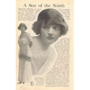  1913 Actor Martha Hedman illustrated 