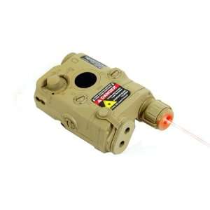 Echo1 PEQ Box w/ Red Laser and LiPo Airsoft Battery   Tan  