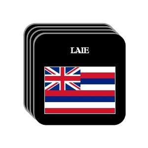  US State Flag   LAIE, Hawaii (HI) Set of 4 Mini Mousepad 