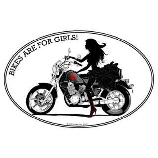  Lady   BIKES ARE FOR GIRLS   CRUISER BIKE Women Motorcycle Rider 