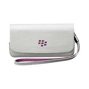  BLACKBERRY 9100 FOLIO WHITEWITH A PINK ACCENT (Cellular 