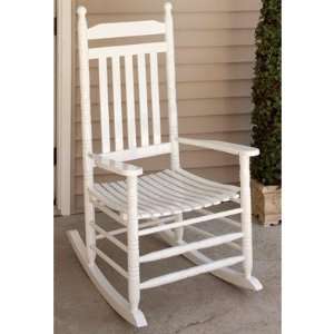  Knollwood Rocking Chair Finish White Patio, Lawn 